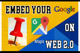 manually embed your google map in web2 sites for local SEO