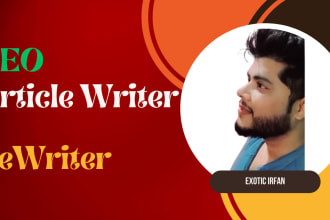 be your SEO article writer and rewriter