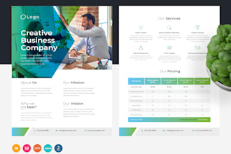 design sales flyer, sales sheet, sales brochure