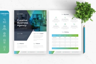 design sales flyer, sales sheet, sales brochure