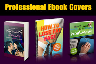 design an Eye Catching PROFESSIONAL Ebook Cover and create 2 Free 3D Mockups