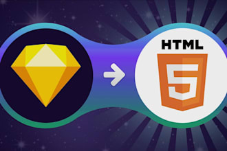 convert sketch to html responsive website
