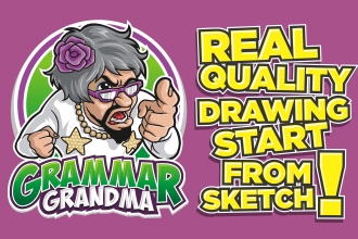design, caricature mascot logo, modern cartoon character, cartoon portrait