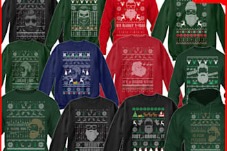 create ugly christmas sweater design christmas sweater