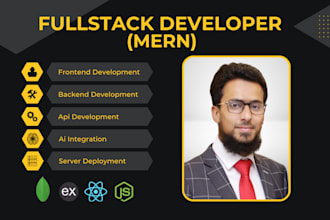 develop fullstack web app in mern stack using react node mongodb express nextjs