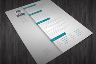 create you a professional resume in InDesign