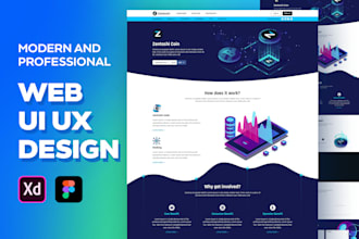 design a professional and modern website UI design in figma