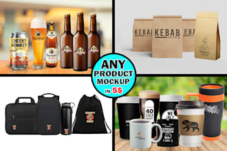 do any product mockup professionally