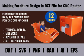 create furniture design mill work cnc cut details