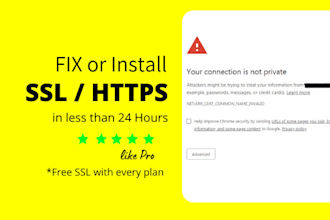install free SSL certificate https on website or wordpress