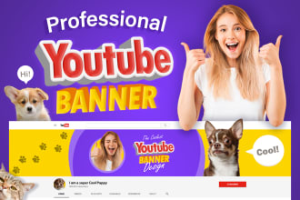 desgin a perfect youtube banner, channel art