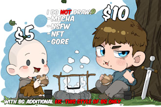 do chibi illustrations for you