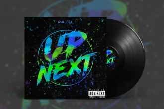 design album cover art or music cover for you