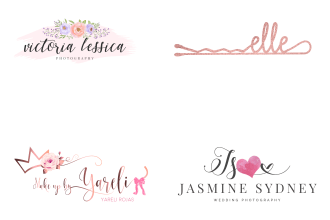 do signature , photography, feminine logo design