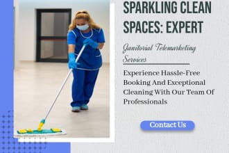 do appointment setting for your janitorial cleaning service