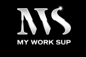 design 3d metallic golden and silver logo with source file