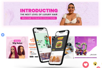 design google, facebook, ig or any custom size banner ad