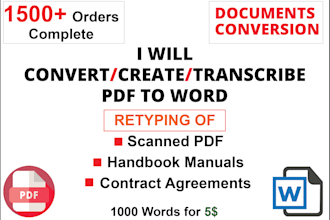 convert PDF to word