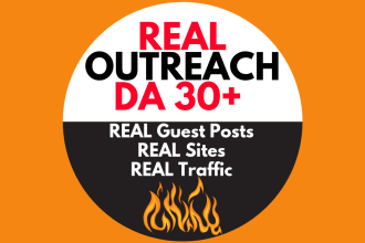 do professional blogger outreach on real websites for any niche