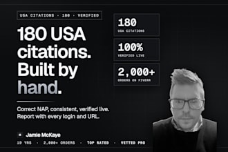 build up to 180 of the best usa local citations to boost seo