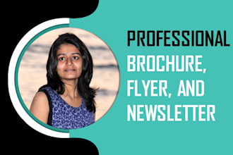 design professional flyers, brochure, newsletter