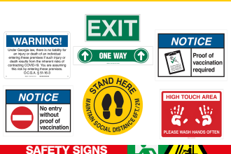 design posters, hazard, warning, caution, safety