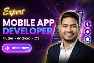 do ios and android mobile app development as  flutter developer