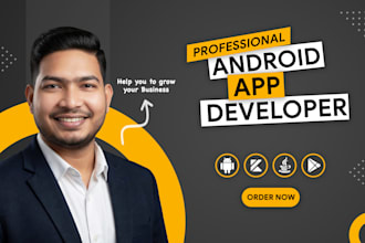 develop professional android app with java or kotlin