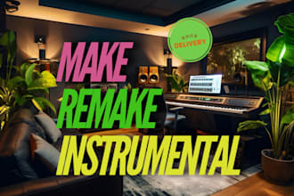 make or remake any song instrumental at professional studio