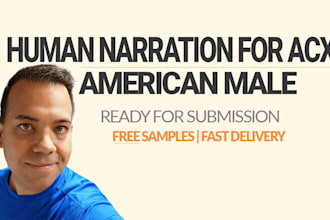 narrate your audiobook for acx with human voice