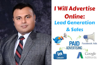 run paid ads to generate qualified leads and sales
