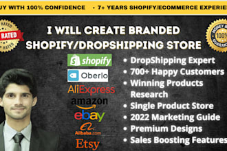 develop automated high converting shopify website store print on demand store