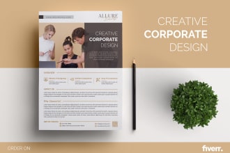 do modern, nice and simple corporate business flyer and poster, leaflet design