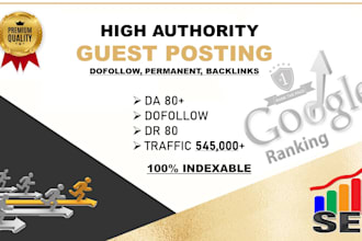 publish 3 high quality guest post with do follow link