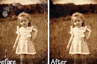 do image restoration to safe your precious photographs within 48 hours