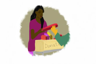 illustrate thumbnail, logo, children book, or project