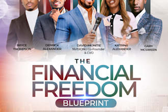 design christian church ministries flyer or poster