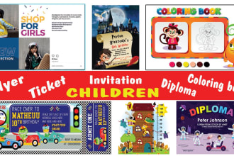 design adorable birthday invitation for kids party