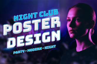 design eye catching modern event poster or flyer design