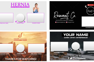 design an amazing youtube outro in 24 hours