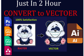 vector your logo or image with some modification in 2 hour