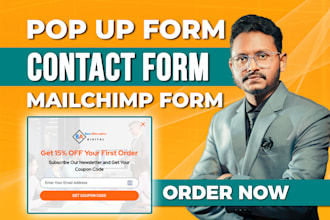 create or fix wordpress contact, pop up, sign up, mailerlite, mailchimp forms