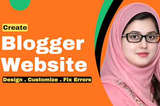 design customize blogspot website or fix blogger template