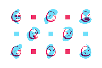 design emoticon or emoji from concept or rough sketch