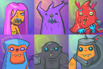create 2d game or nft traits for you