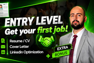 write junior, entry level cv, resume, cover letter, linkedin