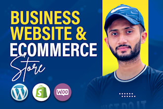 do wordpress website development design redesign business website, shopify store