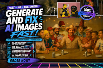 generate and fix ai images fast, HD, and customized prompt