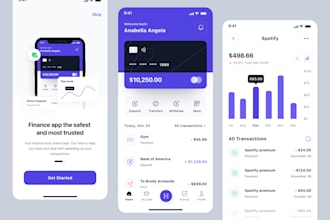 design modern user friendly mobile and web app UI UX