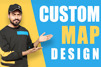create custom vector map design, world map design for you within 24 hours